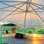 Bali Silent Retreat Octagon Tend/Bale