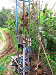 Digging the well