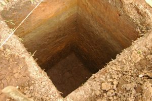 Footing hole.