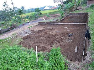 Reception and kitchen dig out