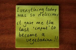 Everything today was so delicious, it gave me the last 'input' to become a vegetarian!!