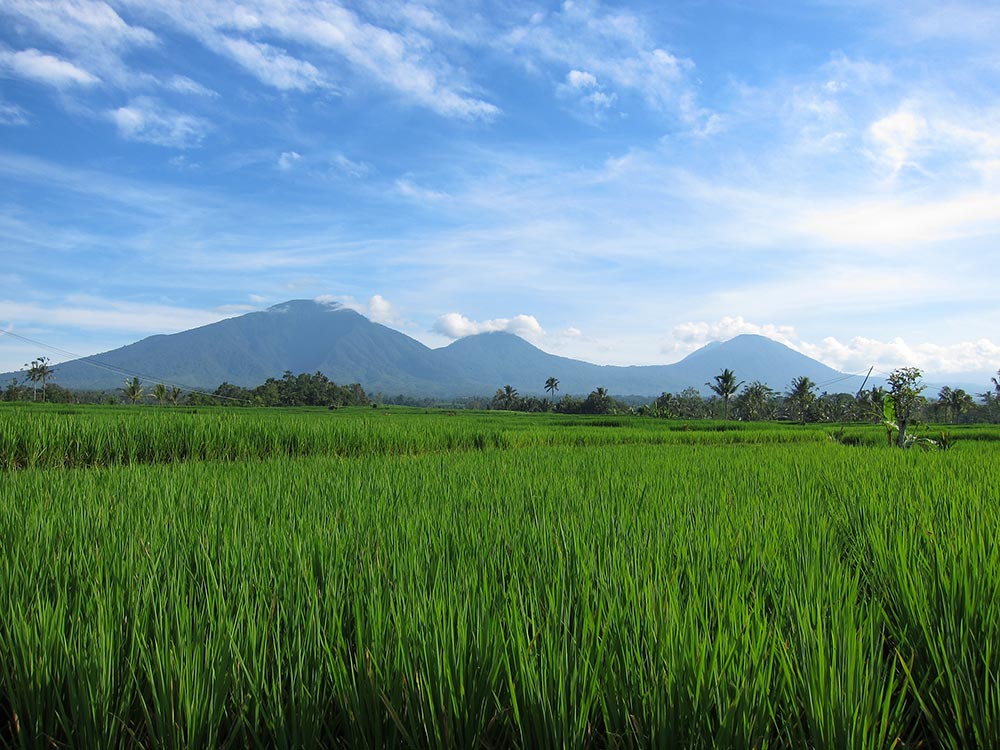 Bali Silent Retreat view 3 sisters mountains