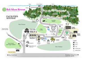 Facilities Sitemap - Bali Silent Retreat