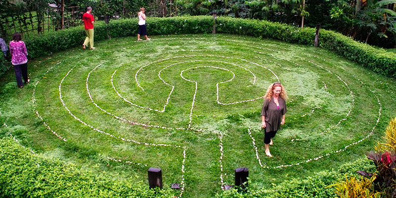 Labyrinth walking meditation