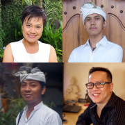 Bali Silent Retreat Media crew - Viana, Wisnu, Dewa, Ching